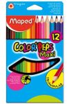 MAPED Color'Peps 12db Jumbo Maxi vastag színesceruza MAPED Color'Peps 12db Jumbo Maxi vastag színesceruza