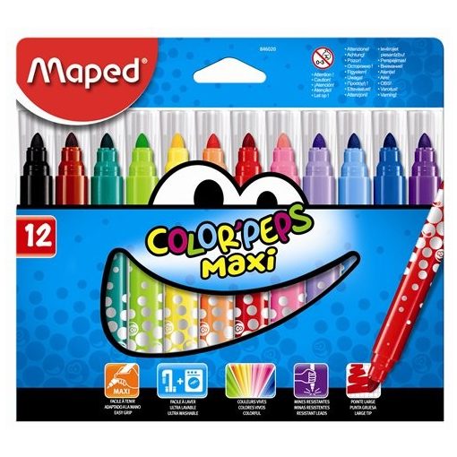MAPED Color'Peps 12db MAXI kimosható filctoll