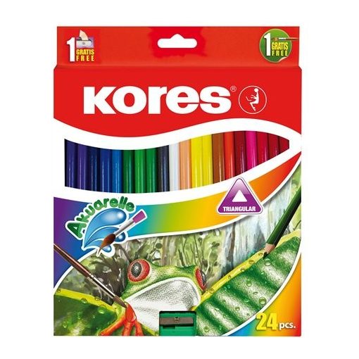 KORES színesceruza akvarell 24db-os