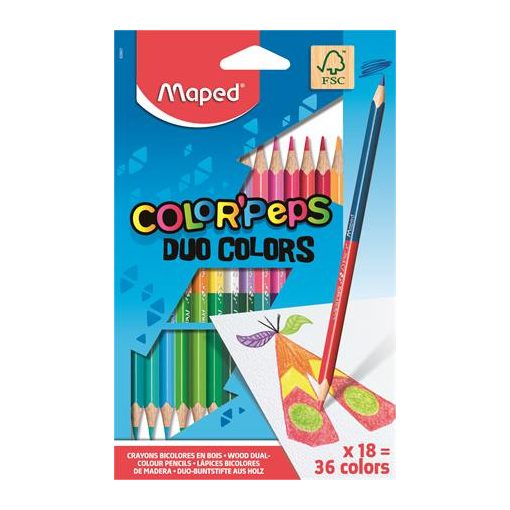 MAPED Color Pep's DUO színesceruza 12db (24szín)
