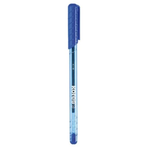 Golyóstoll KORES K1-F kupakos, 0,7mm, kék